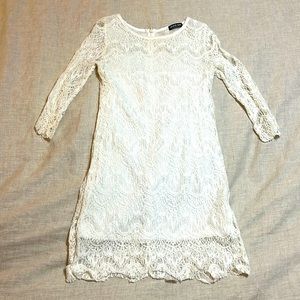 White Lace mini dress